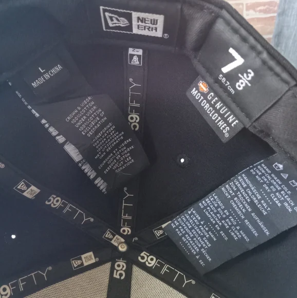 Harley-Davidson Black Cap with Orange Logo - Picture 6 of 9